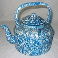 UNUSUAL BLUE SPECTACLED TEAPOT