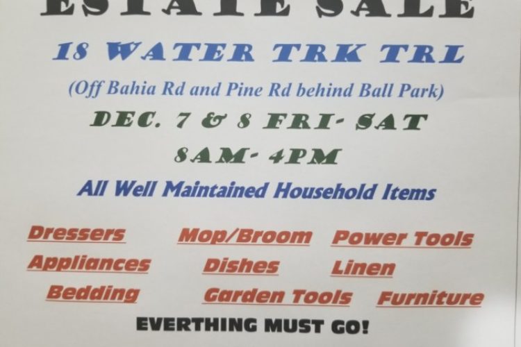 Estate Sale Flyer Estate Sale Flyer