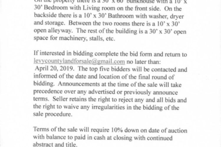 Fl land auction & bid1 Fl land auction & bid1