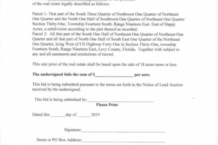 Fl land auction & bid2 Fl land auction & bid2