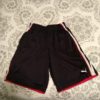 Black Puma Shorts -front Black Puma Shorts -front
