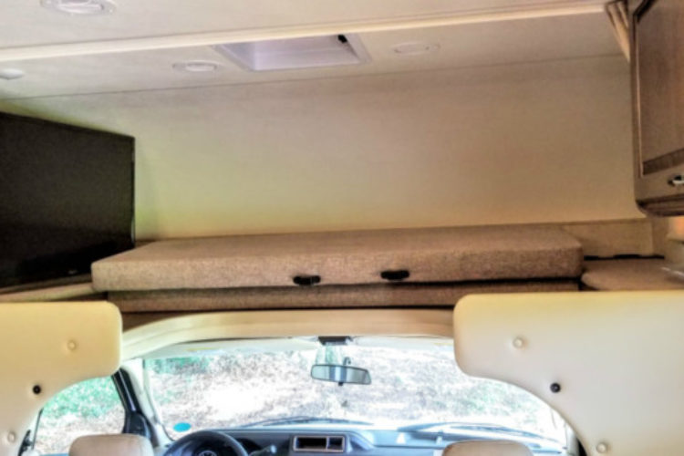 Overhead Bunk w/swivel TV Overhead Bunk w/swivel TV