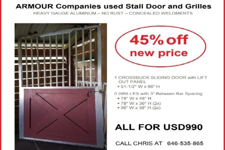 Horse Barn Stall Door And Grilles In Aluminum