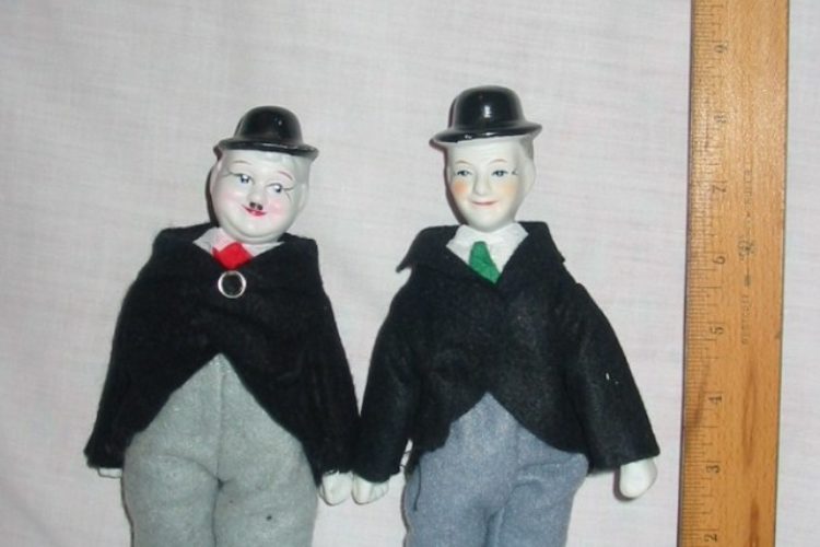 laurel and hardy dolls