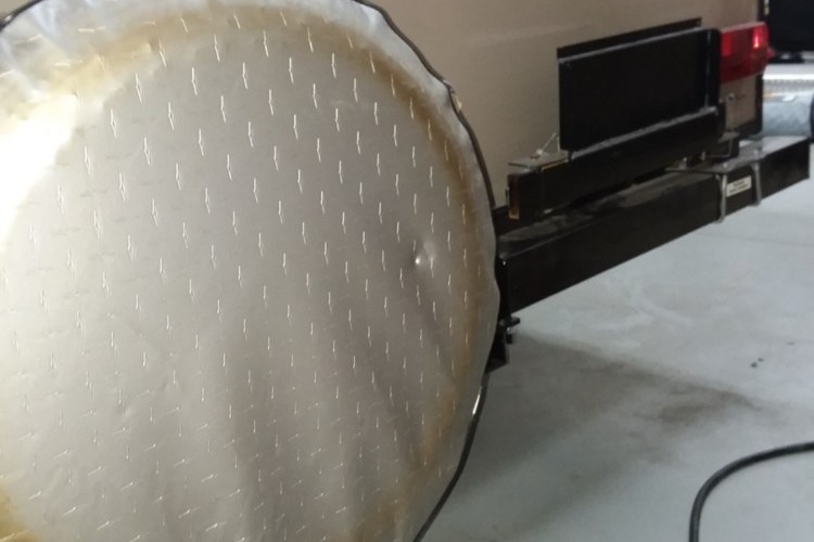 grill mount and spare tire grill mount and spare tire