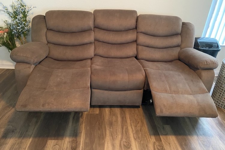 3 Seat Reclining Grey Sofa Set 3 Seat Reclining Grey Sofa Set