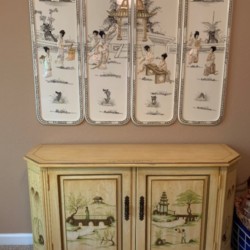 oriental cabinet and pics