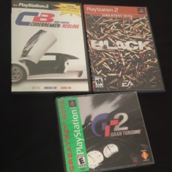 PS2 games frontview