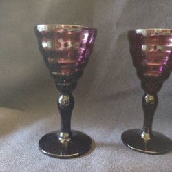 purple cordial glasss