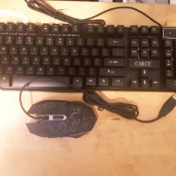 CAKCE gaming keyboard and mouse $20 12-1-11