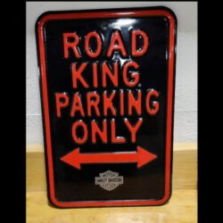 ROAD KING PARKING ONLY SIGN