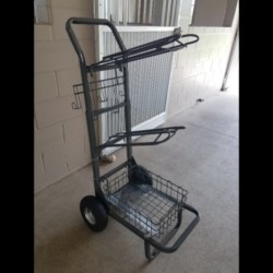 Saddle dolly cart with wheels