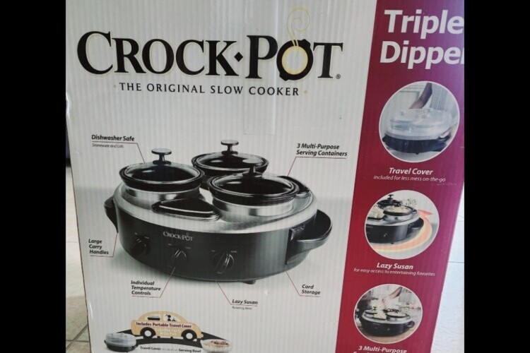 Crock-Pot Triple Dipper Party Warming Tray