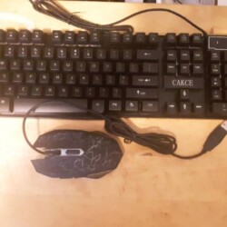CAKCE gaming keyboard and mouse $20 12-1-11