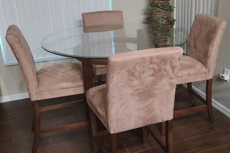 Glass Tabletop & Chairs
