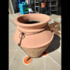 Terracotta painted planter pot