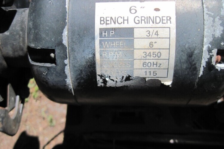 BENCH GRINDER -6'' wheel