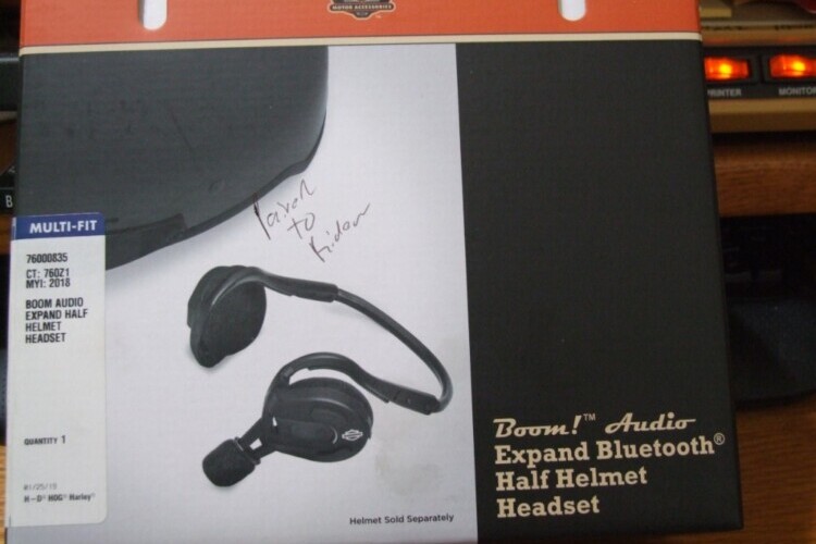 Harley Bluetooth Wireless Boom! Half Helmet Headset