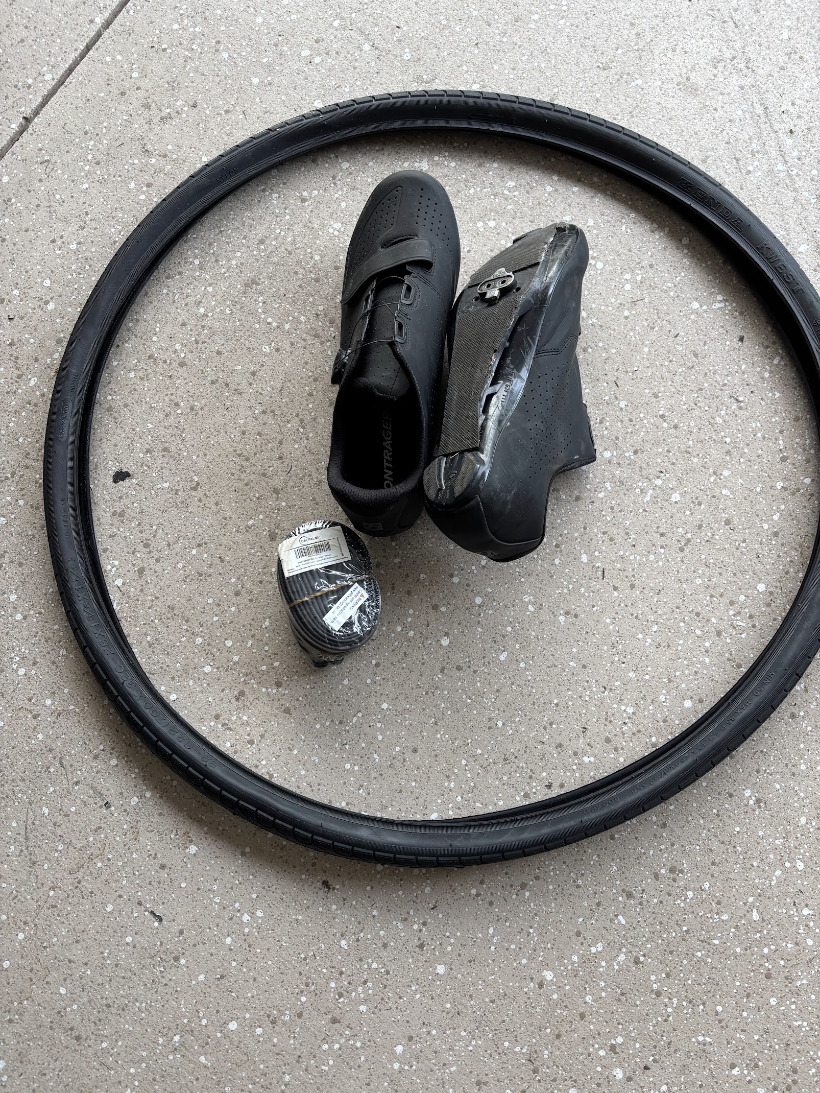 Shoes , tire and tube